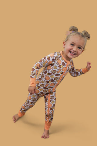 TURKEY & TOUCHDOWNS DREAM ROMPER