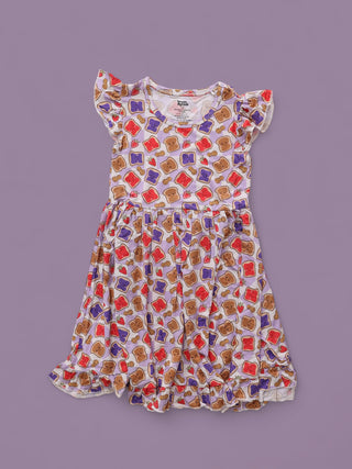 EXCLUSIVE PEANUT BUTTER JELLY TIME DREAM RUFFLE DRESS