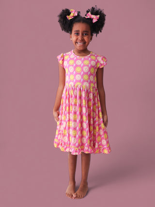 RADIANT SMILES DREAM RUFFLE DRESS