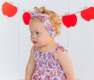 RULE THE SCHOOL SMOCKED BUBBLE ROMPER