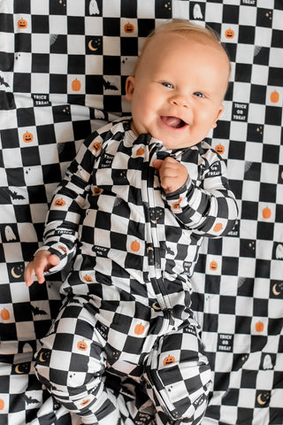 BOO CREW CHECKERS DREAM ROMPER