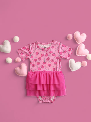 LOLLI LOVE DREAM TUTU SHORT SLEEVE BODYSUIT DRESS