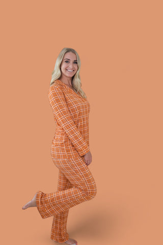 CIDER PLAID WOMEN'S RELAXED FLARE DREAM SET