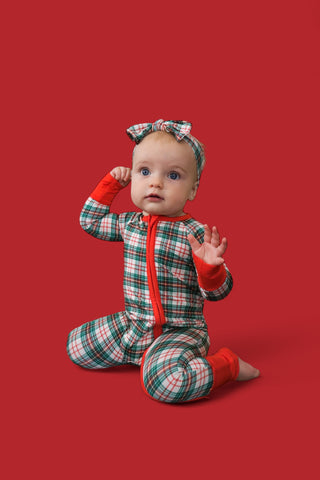 MERRY TARTAN DREAM ROMPER