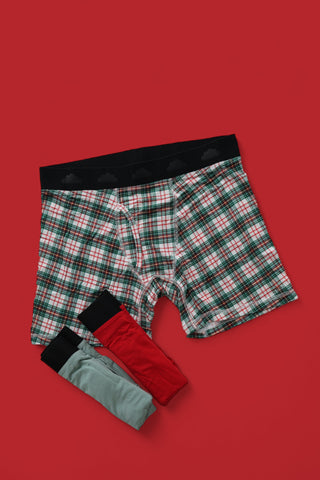 MERRY TARTAN MEN'S DREAM BOXER BRIEF SET