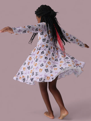 BOW SCARY DREAM RUFFLE DRESS