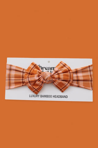 CIDER PLAID DREAM BOW