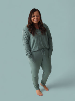 SAGE RIB WOMEN’S JOGGER DREAM SET