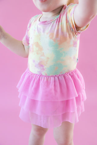 RAINBOW CLOUDS DREAM TUTU BODYSUIT DRESS