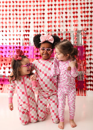 DREAMY PINK CHECKERS DREAM SET