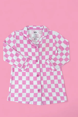 BUBBLEGUM CHECKERS GIRL'S DREAM GOWN