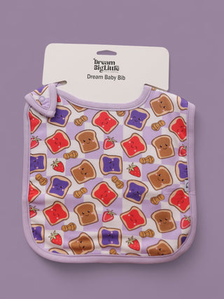 EXCLUSIVE PEANUT BUTTER JELLY TIME DREAM BABY BIB