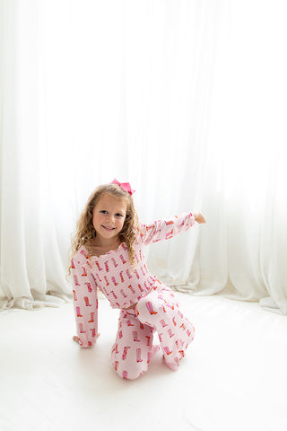 EXCLUSIVE YEE HAW HOLLIE DREAM SMOCKED FLARE SET