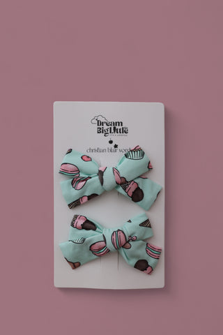 EXCLUSIVE BERRY CUTE BAKERY DREAM BOW HAIR CLIPS