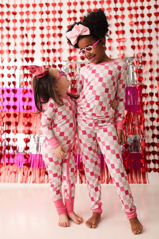 DREAMY PINK CHECKERS DREAM SET