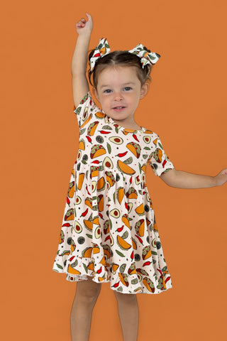 EXCLUSIVE TACO TUESDAY DREAM RUFFLE DRESS