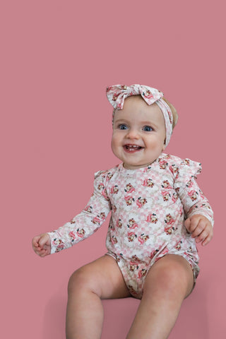 SANTA BABY CHECKERS DREAM BUBBLE ROMPER