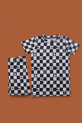 BOO CREW CHECKERS DREAM SHORT SET