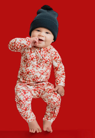 JOLLY SANTA CHECKERS DREAM ROMPER