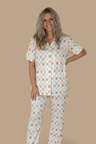 MUTED CHECKERS WOMEN'S FLARE DREAM SET