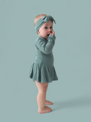 SAGE RIB DREAM BODYSUIT DRESS