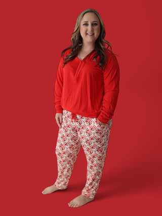 JOLLY SANTA CHECKERS WOMEN’S JOGGER DREAM SET