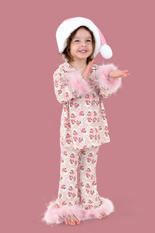 SANTA BABY CHECKERS GIRL’S FLARE FEATHERED DREAM SET