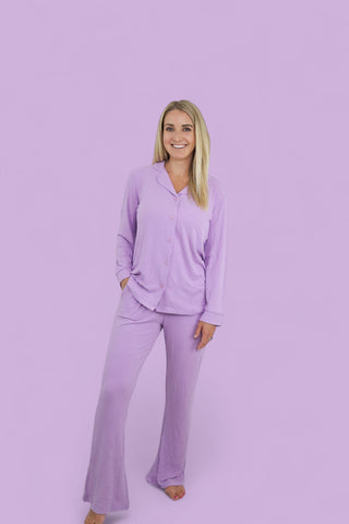 AMETHYST RIB WOMEN'S RELAXED FLARE DREAM SET