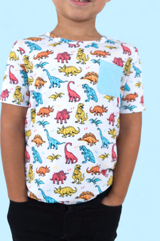 COLOR ME DINO DREAM POCKET TEE