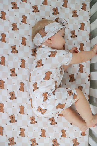 COZY BEAR DREAM CRIB SHEET