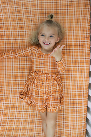 CIDER PLAID DREAM CRIB SHEET