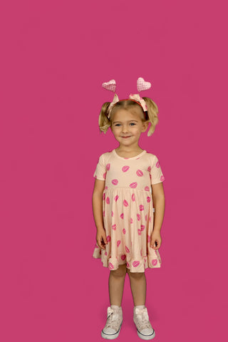 PUCKER UP DREAM RUFFLE DRESS