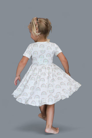 EXCLUSIVE RALEIGH'S RAINBOWS DREAM RUFFLE DRESS