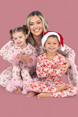 SANTA BABY CHECKERS GIRL’S FLARE FEATHERED DREAM SET