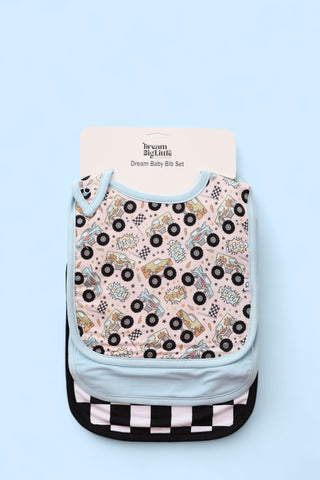 EXCLUSIVE CRASH HARD DREAM BABY BIB (PACK)