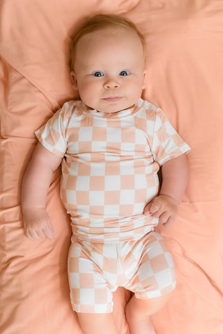 SANDY CHECKERS DREAM SHORT SET