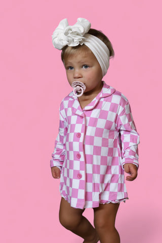 BUBBLEGUM CHECKERS GIRL'S DREAM GOWN