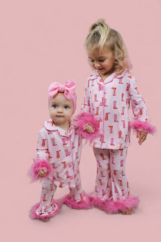 EXCLUSIVE YEE HAW HOLLIE GIRL'S FLARE FEATHERED DREAM SET