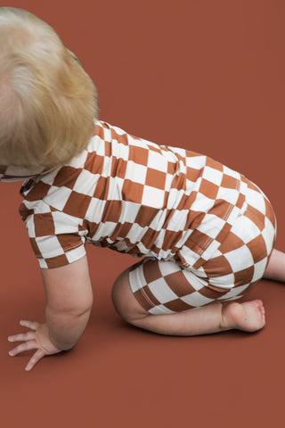 COPPER CHECKERS DREAM SHORT SET