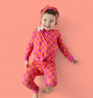 NEON DREAMS CHECKERS DREAM ROMPER