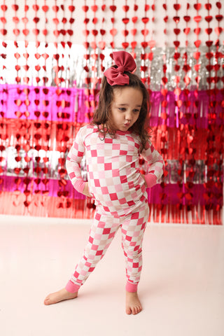 DREAMY PINK CHECKERS DREAM SET