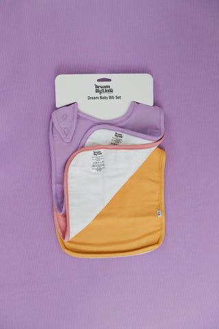 MAUVE DREAM BABY BIB (PACK)