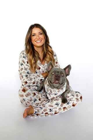 EXCLUSIVE PUP CUPS WOMEN'S LONG SLEEVE RELAXED FLARE DREAM SET