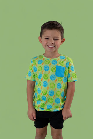 NEON SMILES DREAM POCKET TEE