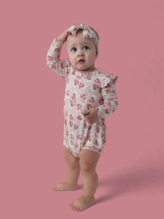 SANTA BABY CHECKERS DREAM BUBBLE ROMPER