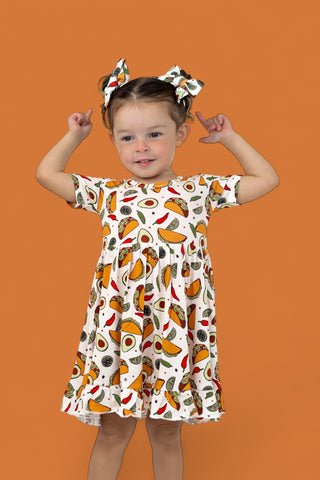 EXCLUSIVE TACO TUESDAY DREAM RUFFLE DRESS