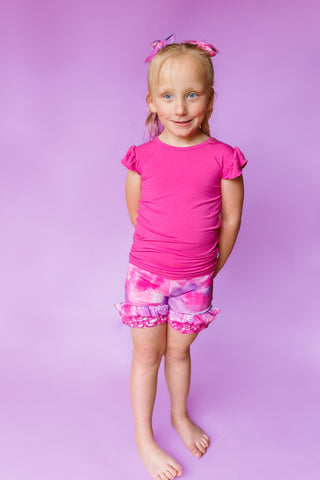 CANDY CLOUDS DREAM RUFFLE SHORTS