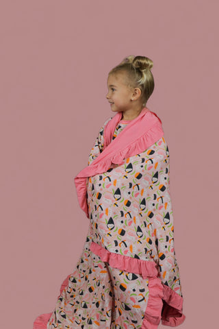 SWEET PEA SUSHI DREAM RUFFLE BLANKET