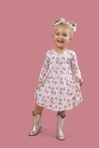 SANTA BABY CHECKERS DREAM RUFFLE DRESS