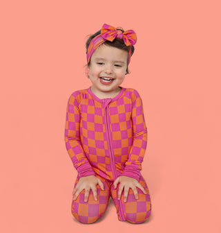 NEON DREAMS CHECKERS DREAM ROMPER